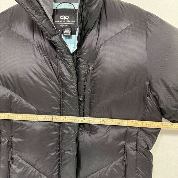 Outdoor Research Jacket Women S Black Puffer Goose Down Feather Quilted Gorpcore - Picture 7 of 11
